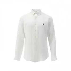 [폴로 랄프로렌]26SS 포니 자수 커스텀핏 린넨 셔츠 화이트 710966294 506