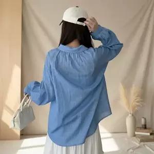 [옷자락]여성 캐주얼 린넨 셔츠