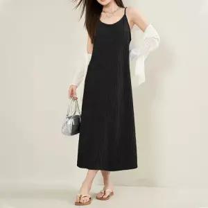 [리빌모아]여자 여름 데일리 플리츠 끈 나시 원피스 SDW-OPS-SLM1001885