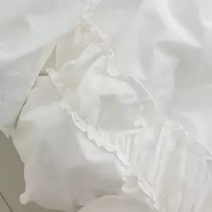 [에스데코]프릴 내추럴 광목 바이오워싱 30수면 이불커버 S싱글