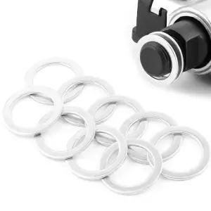 스테인레스 스틸 링 와셔 자전거 페달 스페이서 크랭크 사이클링 MTB 로드 바이크 액세서리 10 개