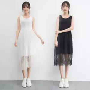 [리빌모아]여자 여름 민소매 레이어드 레이스 원피스 SDW-OPS-SEL1001576