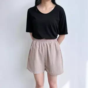 [리빌모아]여자 데일리 쿨링 무지 밴딩 4부 반바지 SDW-PTH-SSD230603