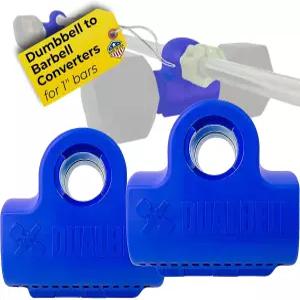 듀얼벨 덤벨 바벨 컨버터 - 홈 체육관 장비 1인치 표준 바 최대 250파운드 용량 어댑터 다재다능한 웨이트