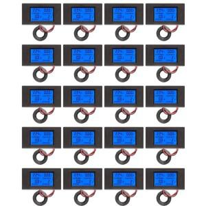 마지막 기회 20X AC 80-260V 100A PZEM-061 LCD 디스플레이 디지털 전류 전압 전력 에너지 전류계(전류
