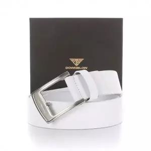 WL 다운블로우-DBBT001-1WH 제작 이태리통가죽 로고비죠버클벨트