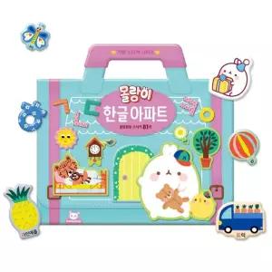 한글 자음모음배우기 스티커놀이 가방 오감발달 스꾸 스트커북 창의력 아기 영유아 완구