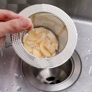 주방 싱크대 스테인리스 스틸 필터 하수구 메쉬 여과기 바구니 욕실 채반 배수구