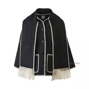 [토템] 여성 스카프 디테일 코트 244WRO918FB0292 083 154952561