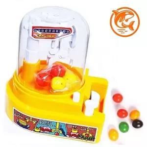 ( )노란색 어린이 사탕 뽑기 크레인 기계 장난감 캔디 자동 간식 기계