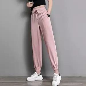 여자차르르조거바지 쿨원단 여자 조거바지 차르르 밴딩팬츠 냉감 아이스