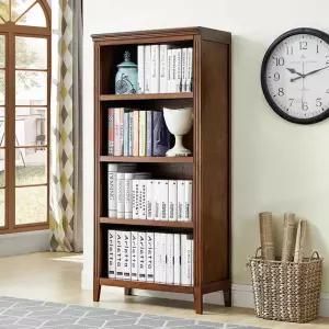 원목 책장 수납 거실 클래식 책꽂이 침실 선반 장식장