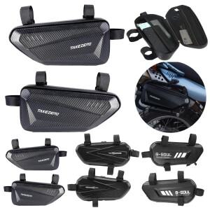 [호환품]바이크 오토바이 사이드 가방 방수 EVA + PU/폴리 에스터 하드 쉘 산악 자전거 걸이삼각형 파우치