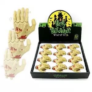 ( )할로윈 움직이는 좀비 손 태엽 인형 인박스 12개입 파티 장식 데코 장난감