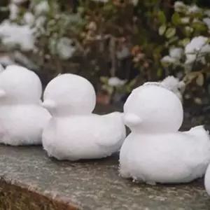 ( )눈 오리 집게 스노우볼장난감 눈뭉치만들기 스노우볼집게 오리메이커 스노우볼메이커 눈오리집게 겨울장