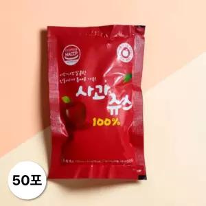 (대용량) 용서리 안동사과 사과즙 NFC 120ml 50포 1박스