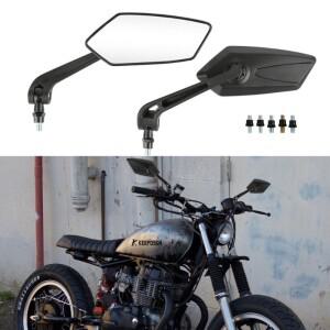 전기 자전거 백미러 스쿠터 바이크 오토바이 미러 ABS 플라스틱 모토 액세서리 8mm 10mm 2 개/쌍