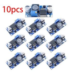 DC-DC 조절식 벅 컨버터 전원 공급 장치 스텝 다운 전압 조정기 모듈 LM2596 3.0-40V ~ 1.5-35V 1 로트 10