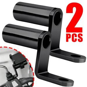 바이크 오토바이 미러 익스텐더 라이저 범용 CNC 알루미늄 사이드 어댑터 브래킷 모터바이크 스쿠터 전기