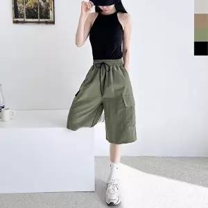 핫팬츠 GSS NP52W 여자흩 카고반바지 트레이닝 팬츠 이젠나 여성 바지 레깅스 반바지