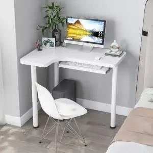 기역자 코너책상 1인용 l형 서재 데스크 좌측 화이트 공부방 학생용 원목 책상