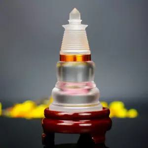 크리스탈 사리함 사리병 수정 투명 유리 불교용품 종교 보관함