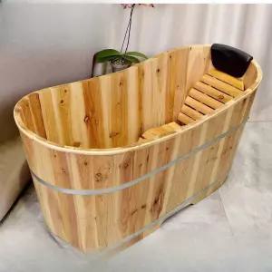 편백나무 반신욕기 간이욕조 목욕탕 나무 미니 전신