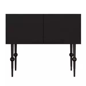 슬림 블랙 복도 수납장 현관 콘솔데스크