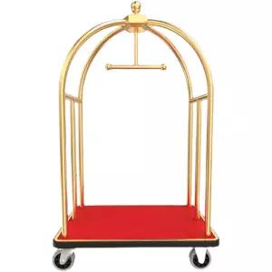 호텔 트롤리 카트 벨보이 짐 무소음 서빙 짐수레 티타늄