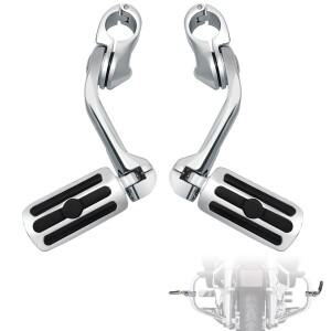 하이웨이 페그 1.25 긴 각진 엔진 가드 바 바이크 오토바이 발은 Harley Electra Glide Road King Street C