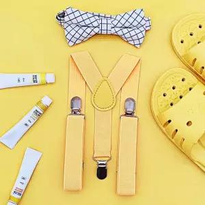 멜빵 용 컬러 노랑 색상 장기자랑