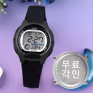 무료각인 카시오 LW-200-1B 어린이 아동 디지털 방수 남녀공용 우레탄 시계 d10