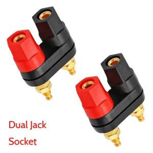듀얼 여성 단자 바인딩 포스트 바나나 소켓 4mm 스피커 앰프 전원 공급용