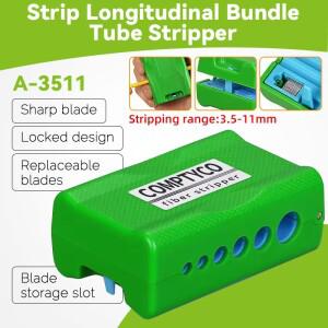COMPTYCO 3.5-11MM 세로 중심 파이프 스트리핑 도구 튜브 슬리 터 광섬유 리본 광 케이블 A-3511