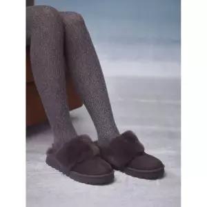 SHOOPEN 신세틱 스웨이드 웜 슬리퍼 HPCV8FFV01 385012