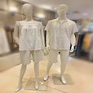 [바바라]바바라 AMP4629SAWP4629S 커플 크레이프4629S파자마세트