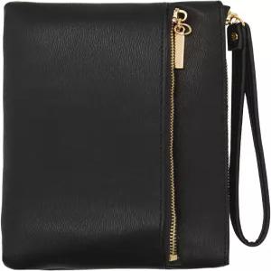 여성 클러치 핸드백용 LJCZKA 작은 가죽 손목 지갑 스트랩이 달린 휴대폰 신용카드 홀더 포켓