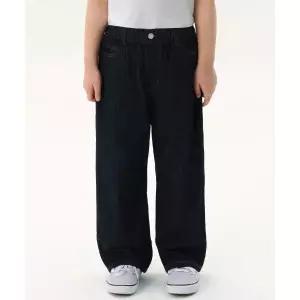 스탠다드 키즈 STANDARD KIDS 린넨 라이크 와이드 밴딩 데님 팬츠 [딥 인디고] MKDNP5K02-DI 753141