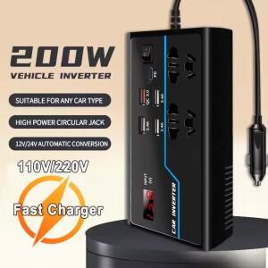 차량용 인버터 G9 컨버터 12V / 24V 110V/220V 변환 타입-C 고속 충전 소켓 시가 라이터 자동차 부품 전기