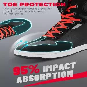 레저 바이크 오토바이 KEMIMOTO 신발 남성 여름 라이딩 캐주얼 숏 부츠 충돌 방지 반사 보호 내구성 장비