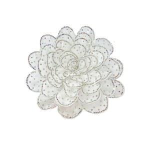 라인스톤 카멜리아 플라워 브로치 라펠 여성 패션 크리스탈 패브릭 플로럴 드레스 수트 액세서리 주얼리 부토니에르 코르사지 웨딩 파티 140mm