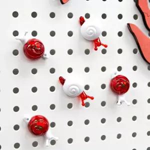 달팽이 마그넷 메모홀더 걸이 냉장고 자석 10개 안내