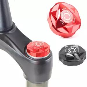 서스펜션 포크용 쿠니움 바이크 호환되는 에어 밸브 상단 캡 커버 양극 산화 처리된 색상 옵션 2가지