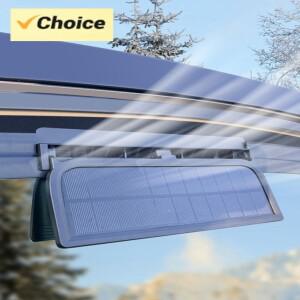 태양광 자동차 배기 팬 3개의 공기 배출구 라디에이터 냉각  냄새 제거 창문 통풍 모든 차종용