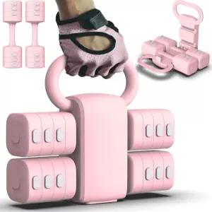 조절 가능한 덤벨 세트 2 4 in 1 자유 체중 빠른 조정이 여성용 홈 헬스장 및 야외 운동 훈련을 위한 각