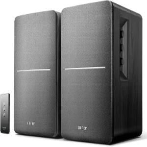 Edifier R1280T 전원 책장 스피커 - 2.0 활성 근거리 스튜디오 모니터 검은색 42와트 RMS