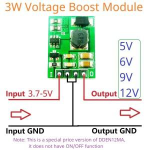 DC 3.7V 4.2V ~ 5V 6V 9V 12V 스텝 업 부스트 컨버터 Arduino MEGA ESP32 ESP8266 용 전압 조정