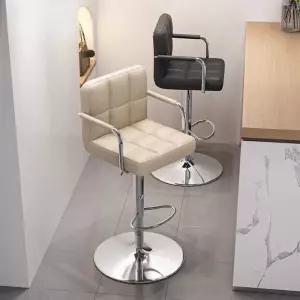 홈바 의자 등받이 높이조절 바의자 라탄 캐셔 바텐더 업소용 높낮이