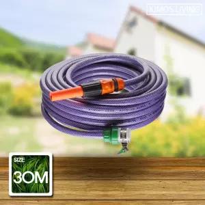 (키모스)무독 보급형 호스세트30M 물호스 분사기 고압 말랑 청소용 호스릴 호스 수도 원예 원예용