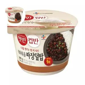 CJ 즉석밥직화볶음짜장덮밥컵반 280g(행사상품)